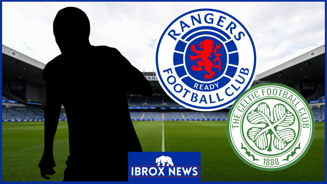 Rangers, Celtic, footballer silhouette