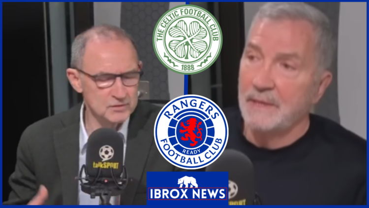 Martin O'Neill, Graeme Souness, Rangers badge, Celtic badge