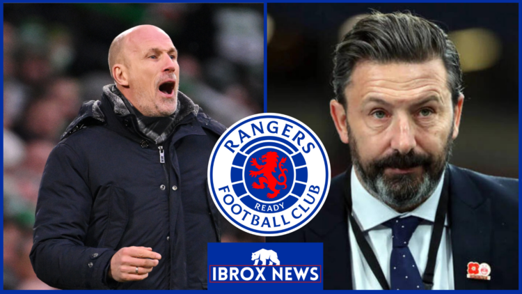 Philippe Clement, Derek McInnes, Rangers badge