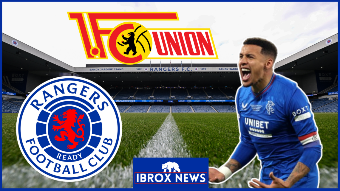 James Tavernier, Rangers badge, Union Berlin badge