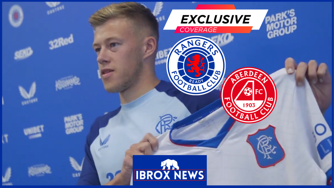 Rangers Aberdeen Connor Barron exclusive