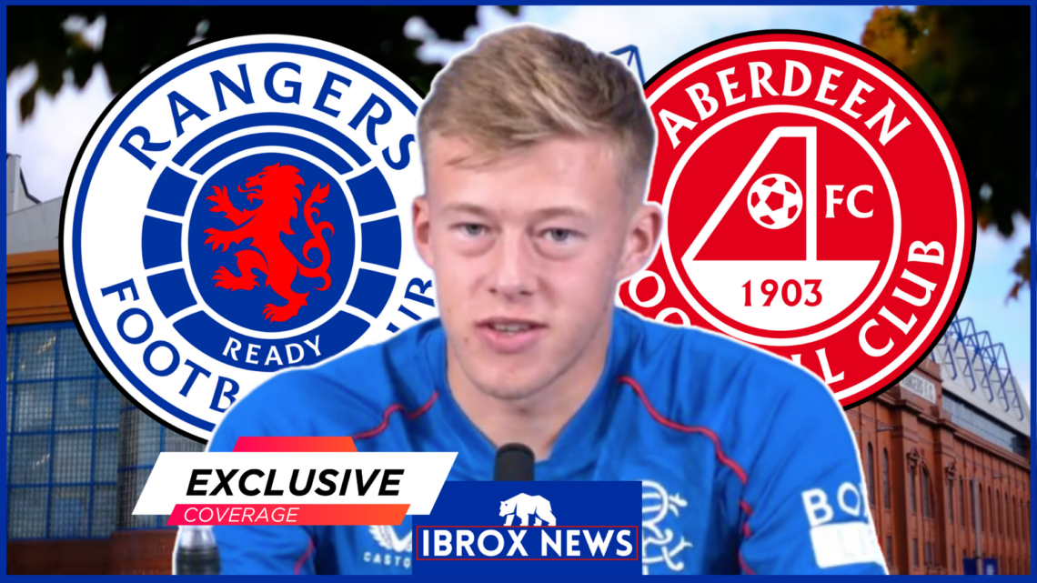 Rangers Aberdeen Connor Barron exclusive