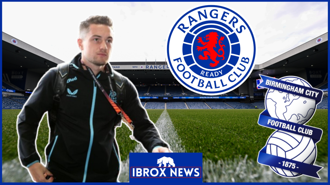 Scott Wright, Rangers badge, Birmingham City badge