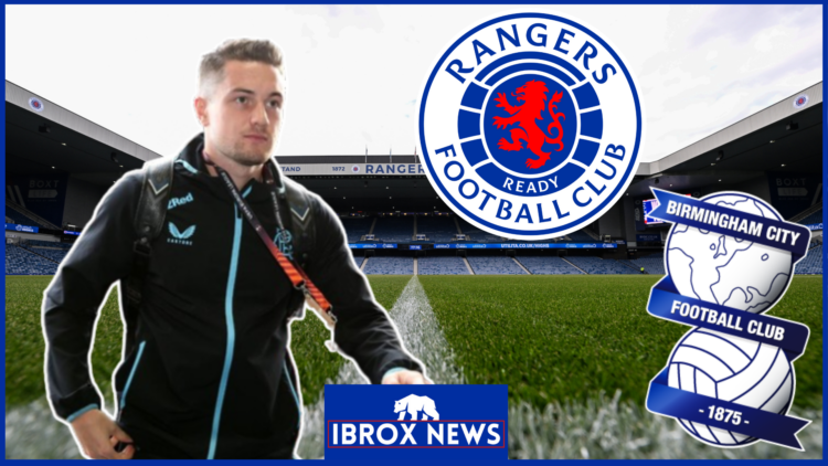 Scott Wright, Rangers badge, Birmingham City badge