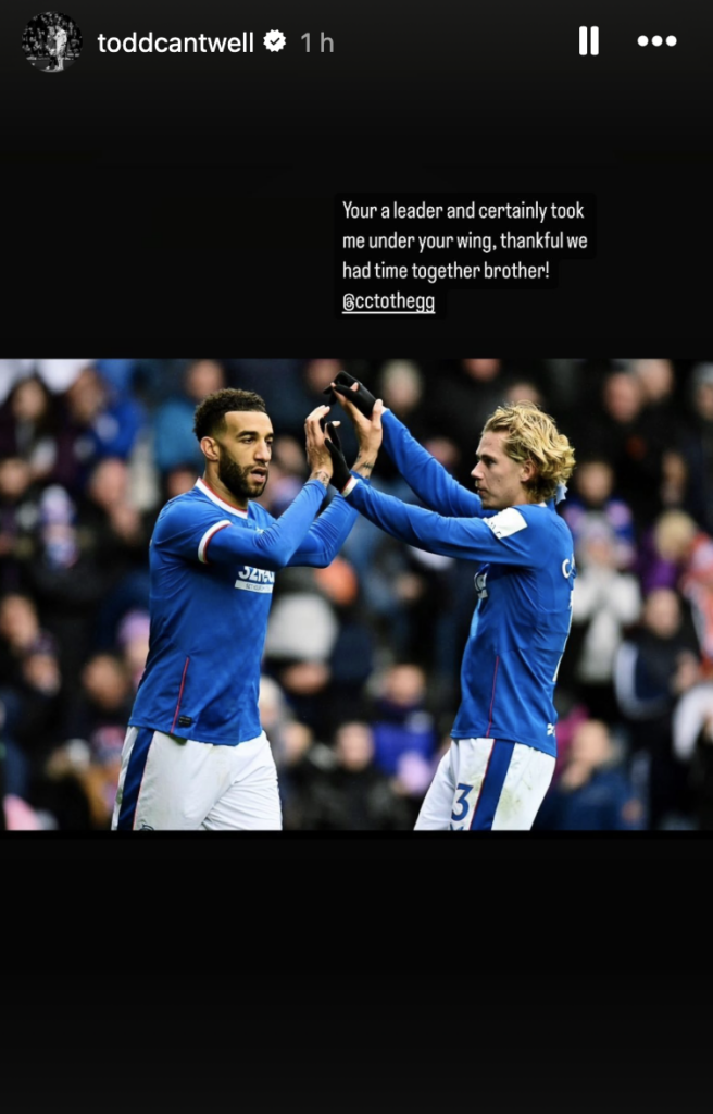 Todd Cantwell Rangers Connor Goldson