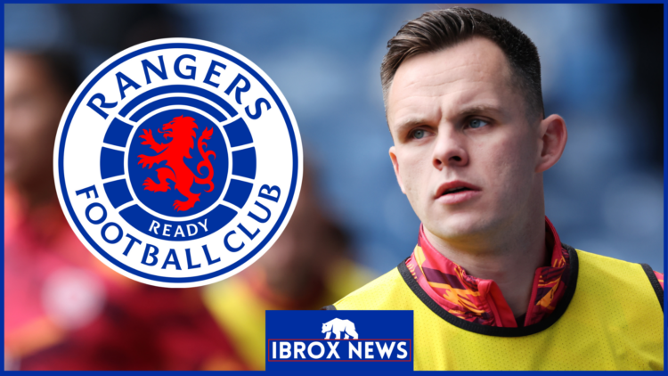 Rangers badge, Lawrence Shankland