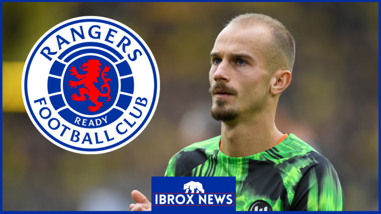 Rangers badge, Wolfsburg ace Vaclav Cerny