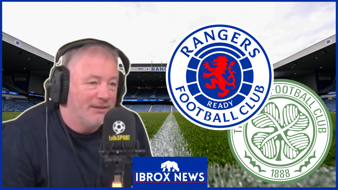 Ally McCoist, Rangers badge, Celtic badge