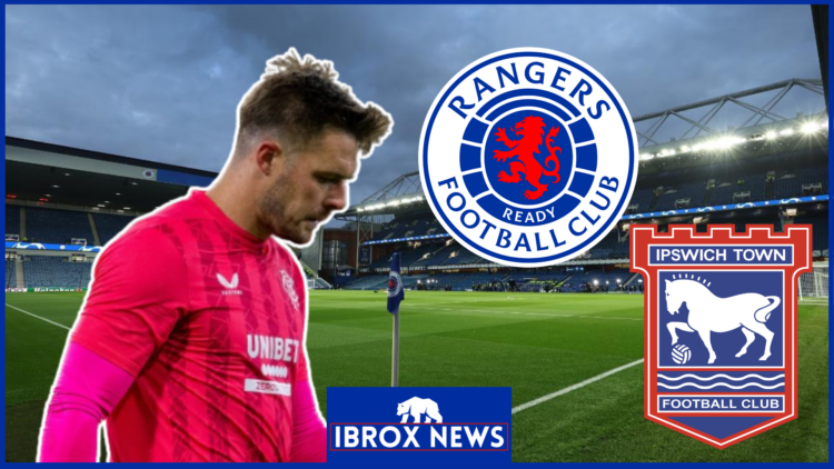 Jack Butland, Rangers badge, Ipswich Town badge