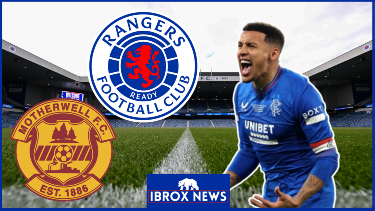 James Tavernier, Rangers badge, Motherwell badge