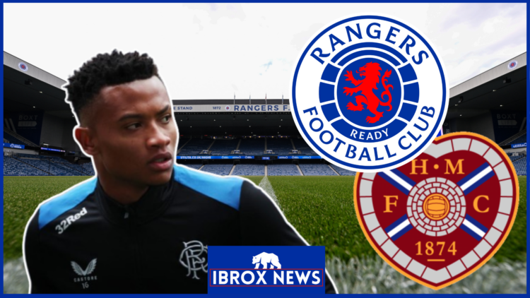 Oscar Cortes, Rangers badge, Hearts badge