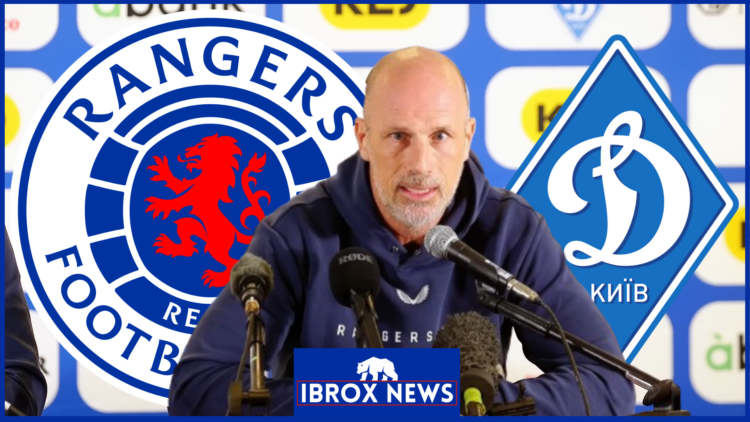 Rangers badge, Dynamo Kyiv badge, Philippe Clement