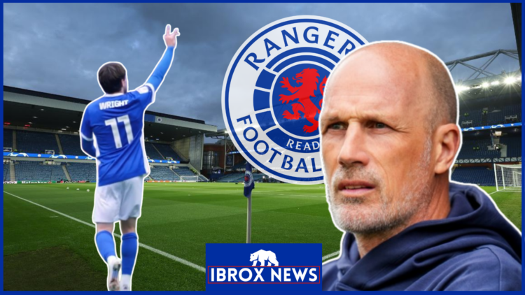 Scott Wright, Philippe Clement, Rangers badge