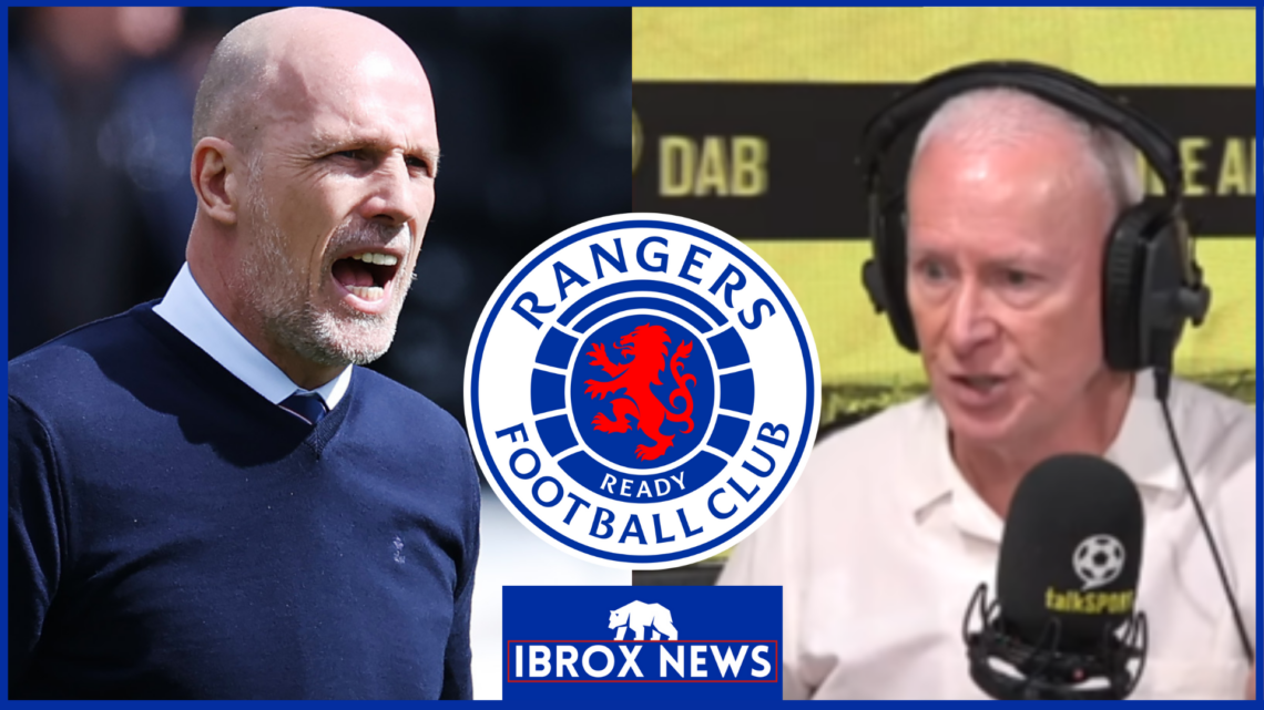 Philippe Clement, Jim White, Rangers badge