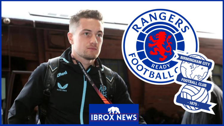 Rangers and Birmingham badges, Scott Wright