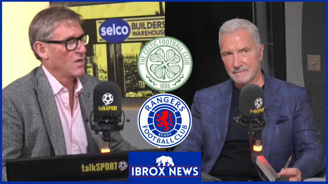 Graeme Souness, Simon Jordan, Rangers badge, Celtic badge