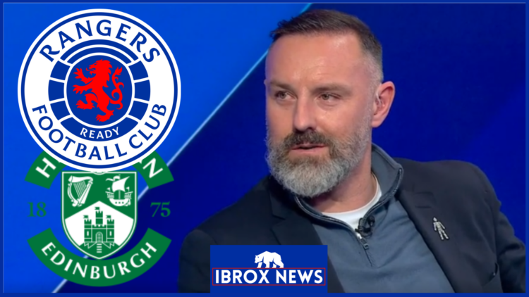 Kris Boyd, Rangers badge, Hibernian badge