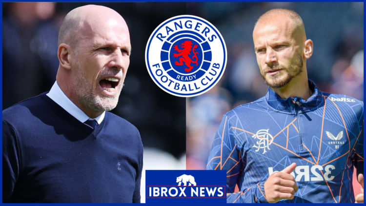 Philippe Clement, Vaclav Cerny, Rangers badge
