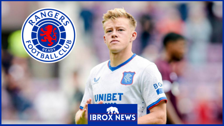 Rangers midfielder Connor Barron