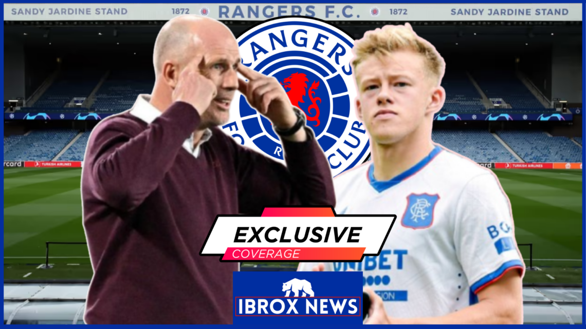 Rangers Philippe Clement Connor Barron exclusive
