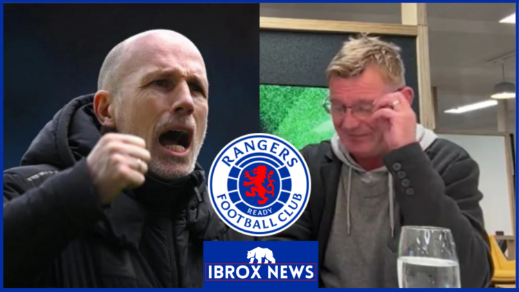 Rangers manager Philippe Clement and Keith Jackson.