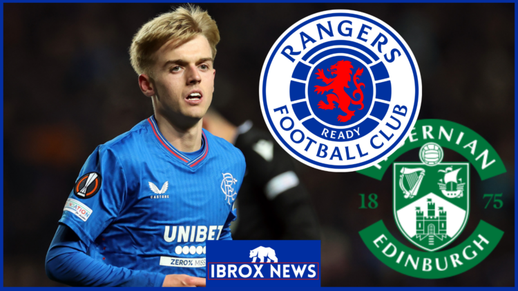 Ross McCausland, Rangers badge, Hibernian badge