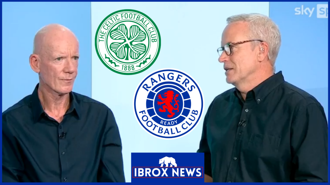 Dermot Gallagher, Celtic badge, Rangers badge, Rob Wotton