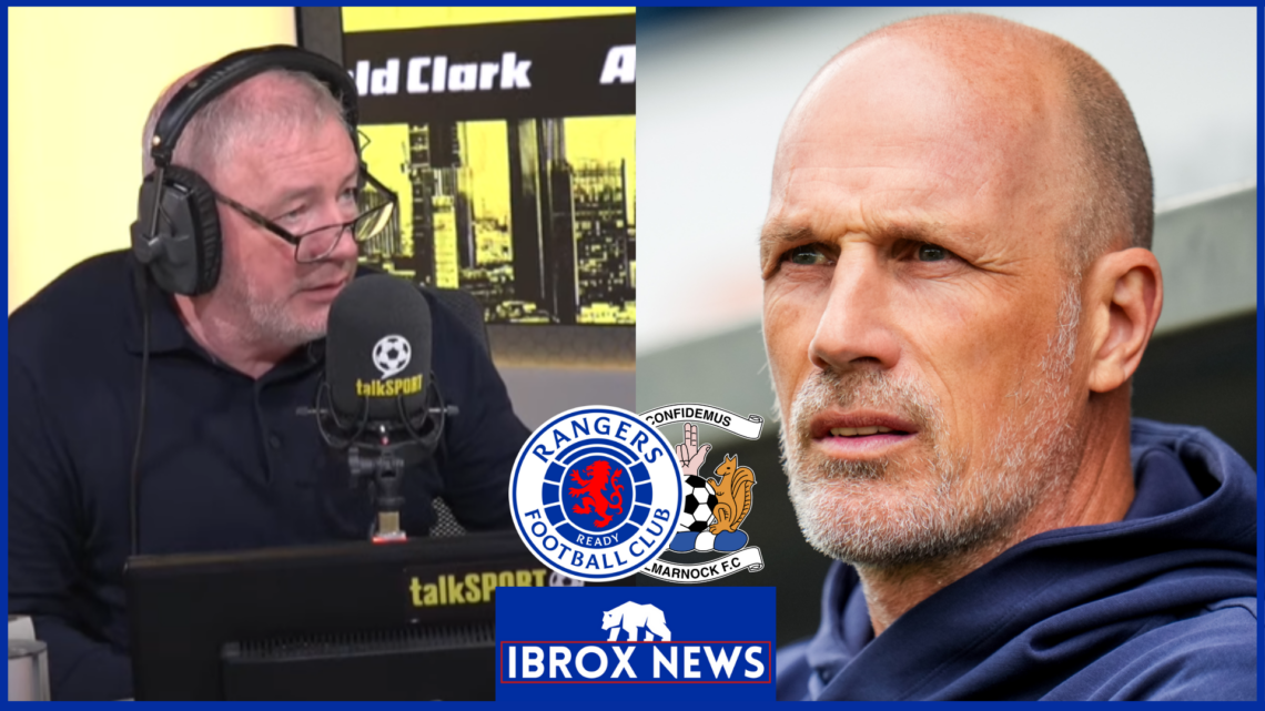 Ally McCoist, Philippe Clement, Rangers badge, Kilmarnock badge