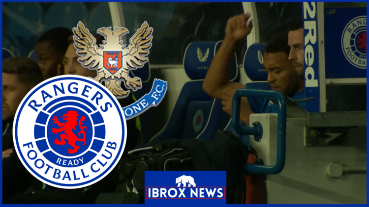 Cyriel Dessers, Rangers badge, St Johnstone badge