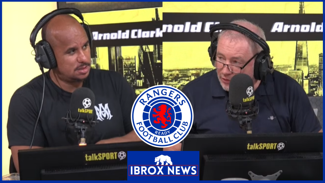 Gabby Agbonlahor, Ally McCoist, Rangers badge