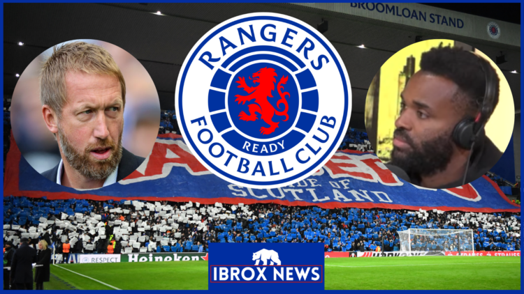 Graham Potter, Darren Bent, Rangers badge