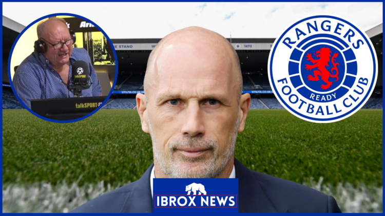 Rangers badge, Ibrox, Alan Brazil, Philippe Clement, talkSPORT