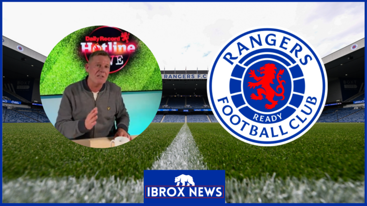 Picture of Keith Jackson and Rangers badge