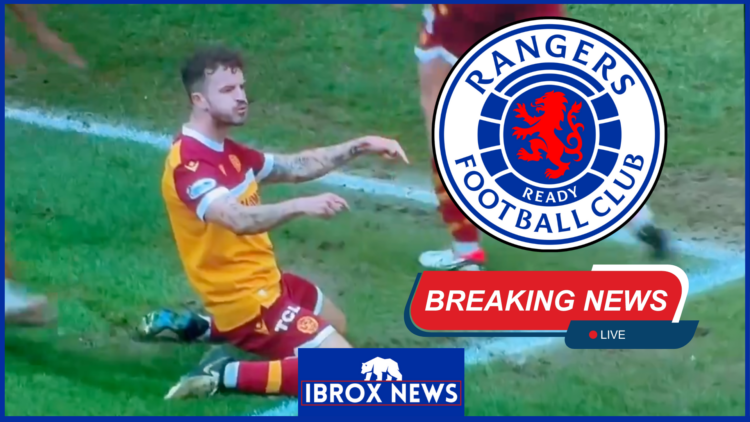 Rangers Motherwell Andy Halliday