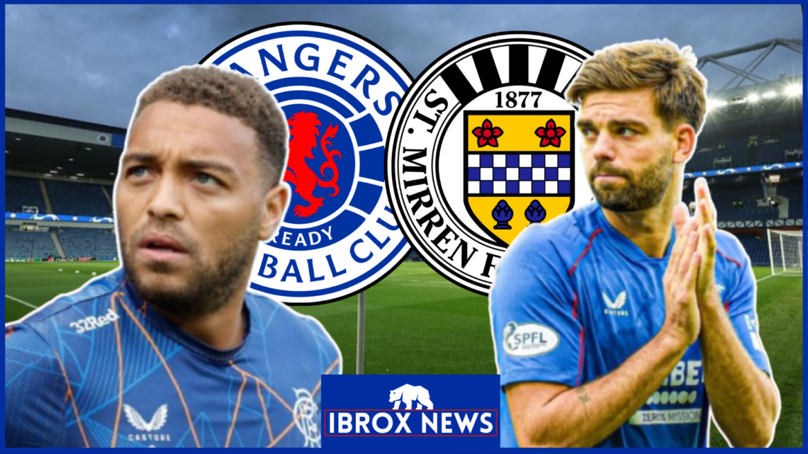 Rangers St Mirren Cyriel Dessers Robin Propper