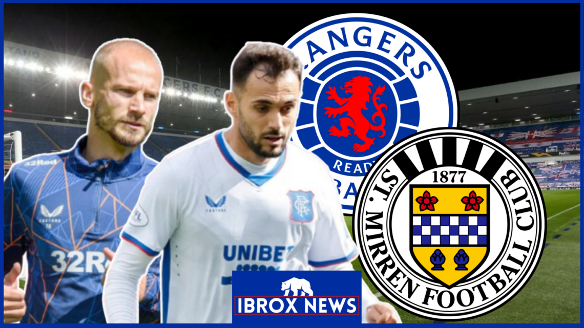 Rangers St Mirren Vaclav Cerny Nedim Bajrami