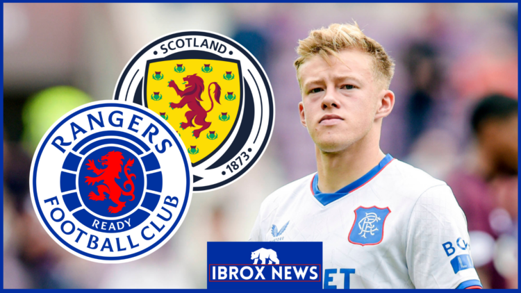 Connor Barron Rangers Scotland badges