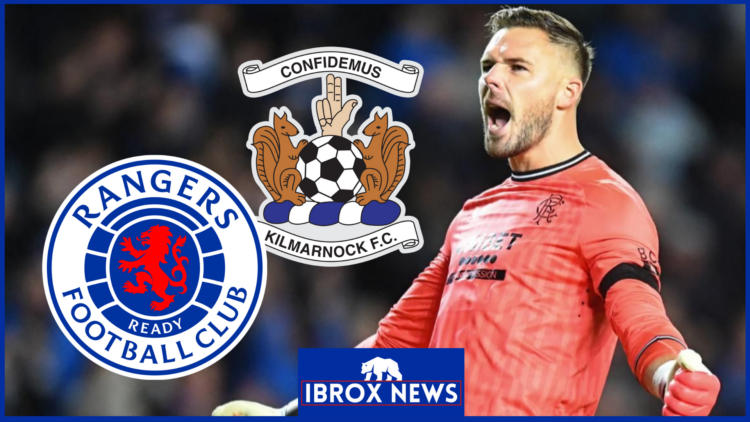 Jack Butland Rangers Kilmarnock badges