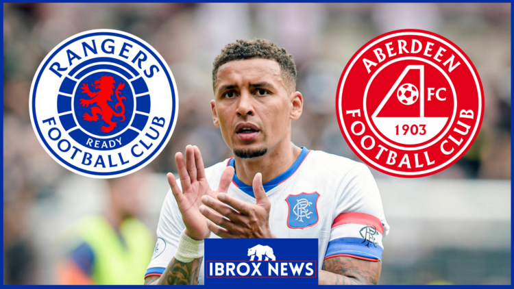 James Tavernier Rangers Aberdeen badges