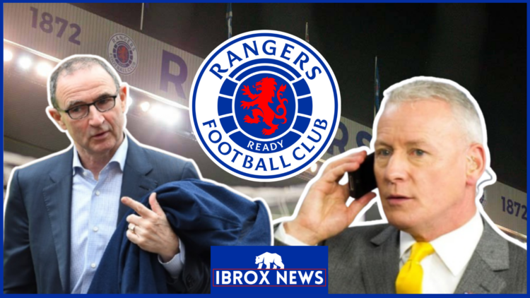 Martin O'Neill Jim White Rangers badge