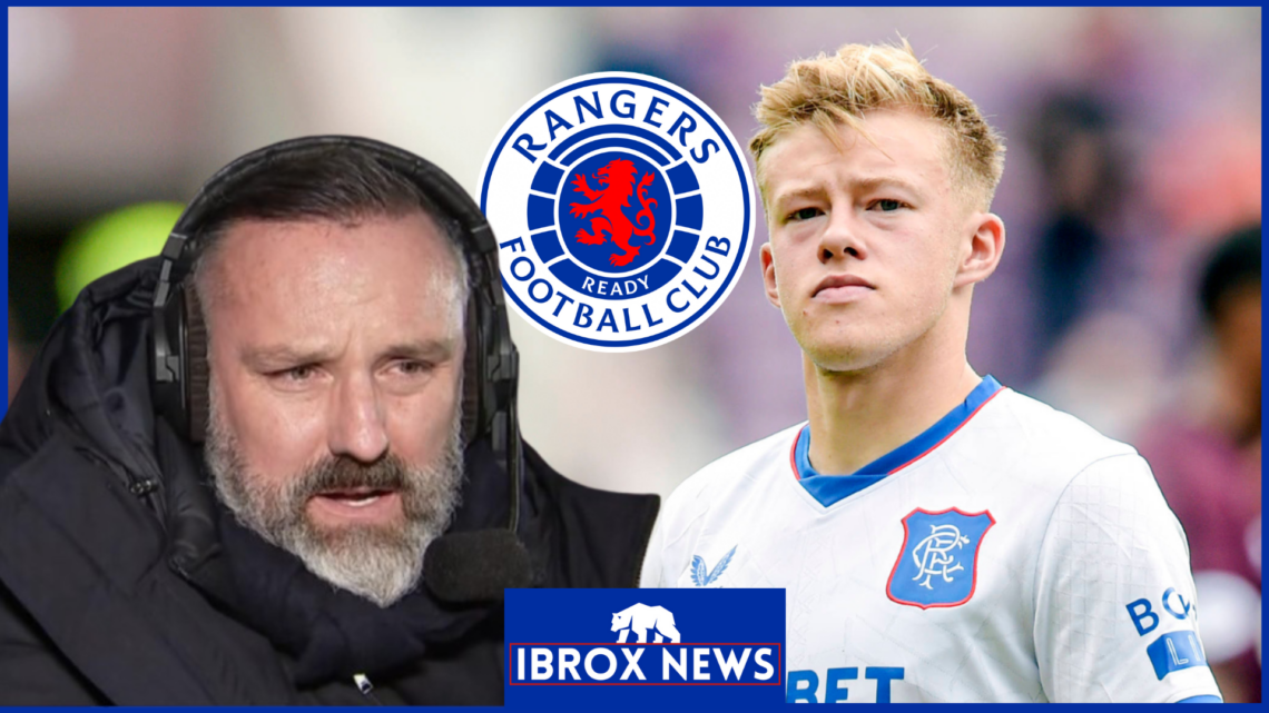 Kris Boyd Connor Barron Rangers badge