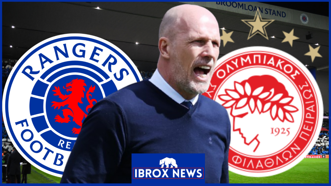 Philippe Clement, Rangers badge, Olympiacos badge