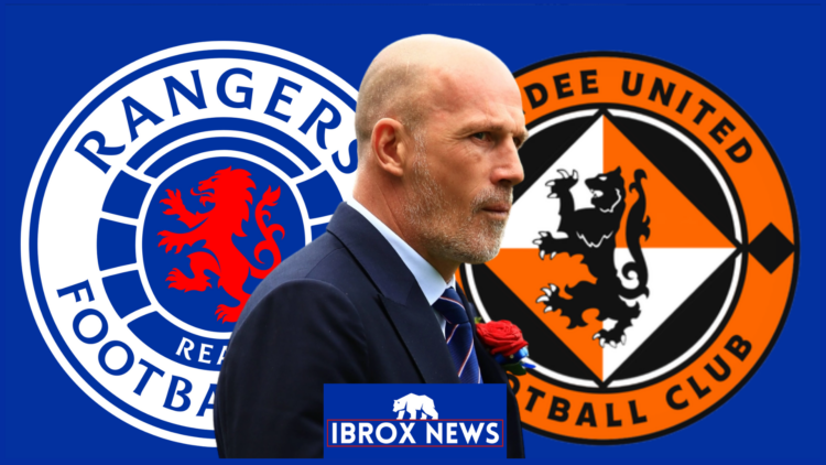 Rangers badge, Philippe Clement, Dundee United badge