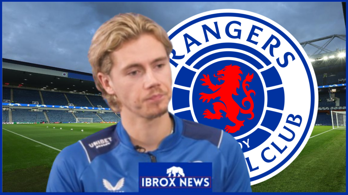 Todd Cantwell, Rangers badge, Ibrox