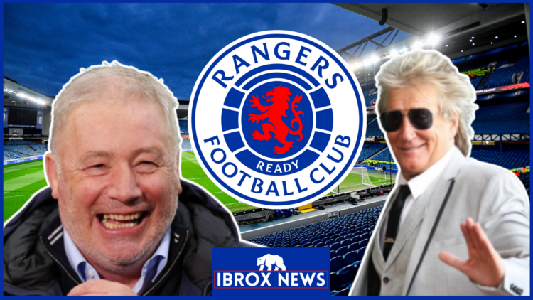 Ally McCoist Rod Stewart Rangers badge