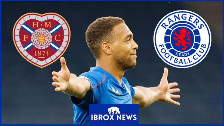 Cyriel Dessers Rangers Hearts badges