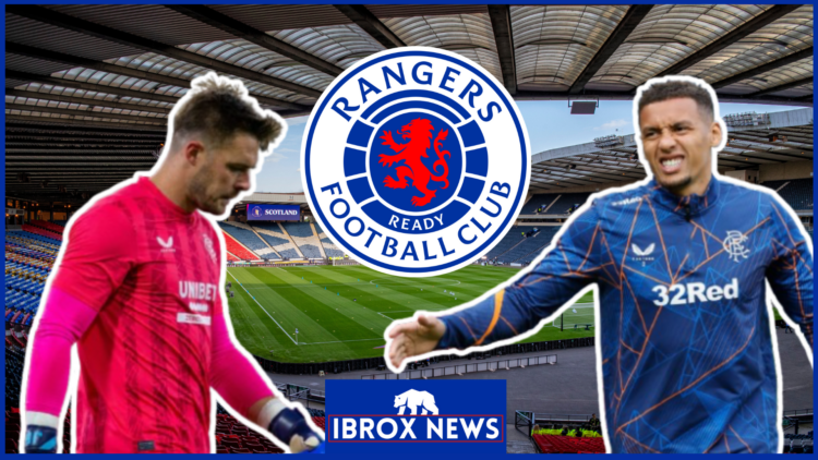 Jack Butland James Tavernier Rangers badge