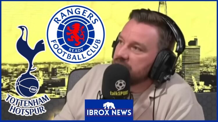 Tottenham badge, Rangers badge, Jamie O'Hara