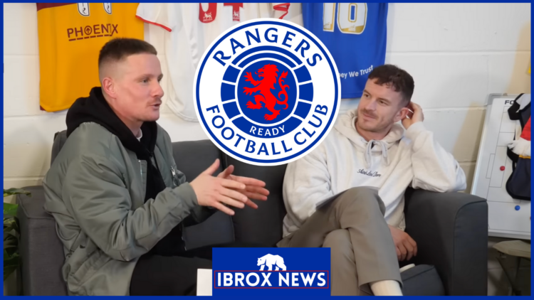 Si Ferry Andy Halliday Rangers badge