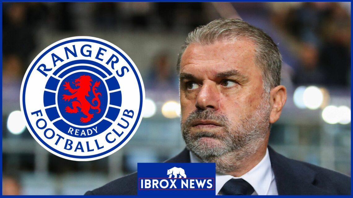 Ange Postecoglou, Rangers badge